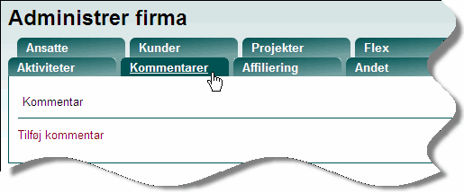 Vedligehold af kommentarer Vedligehold af kommentarkolonner