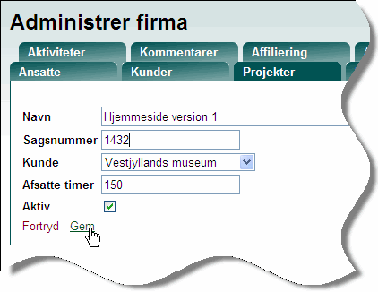 Projektoprettelse Projektoprettelse