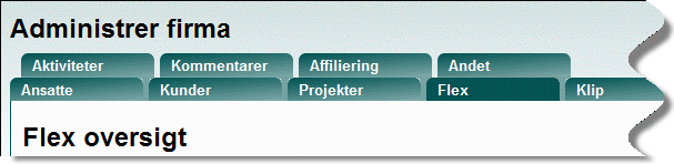 Flex - faneblad Flex - faneblad